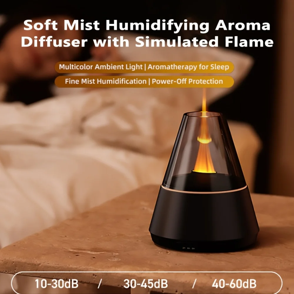 120ml USB ile Çalışan Nemlendirici, Elektrikli Esansiyel Yağ Difüzörü, Sessiz Buharlama, Serin Buhar Aromaterapisi, 7 Renkli Ortam Işığı.