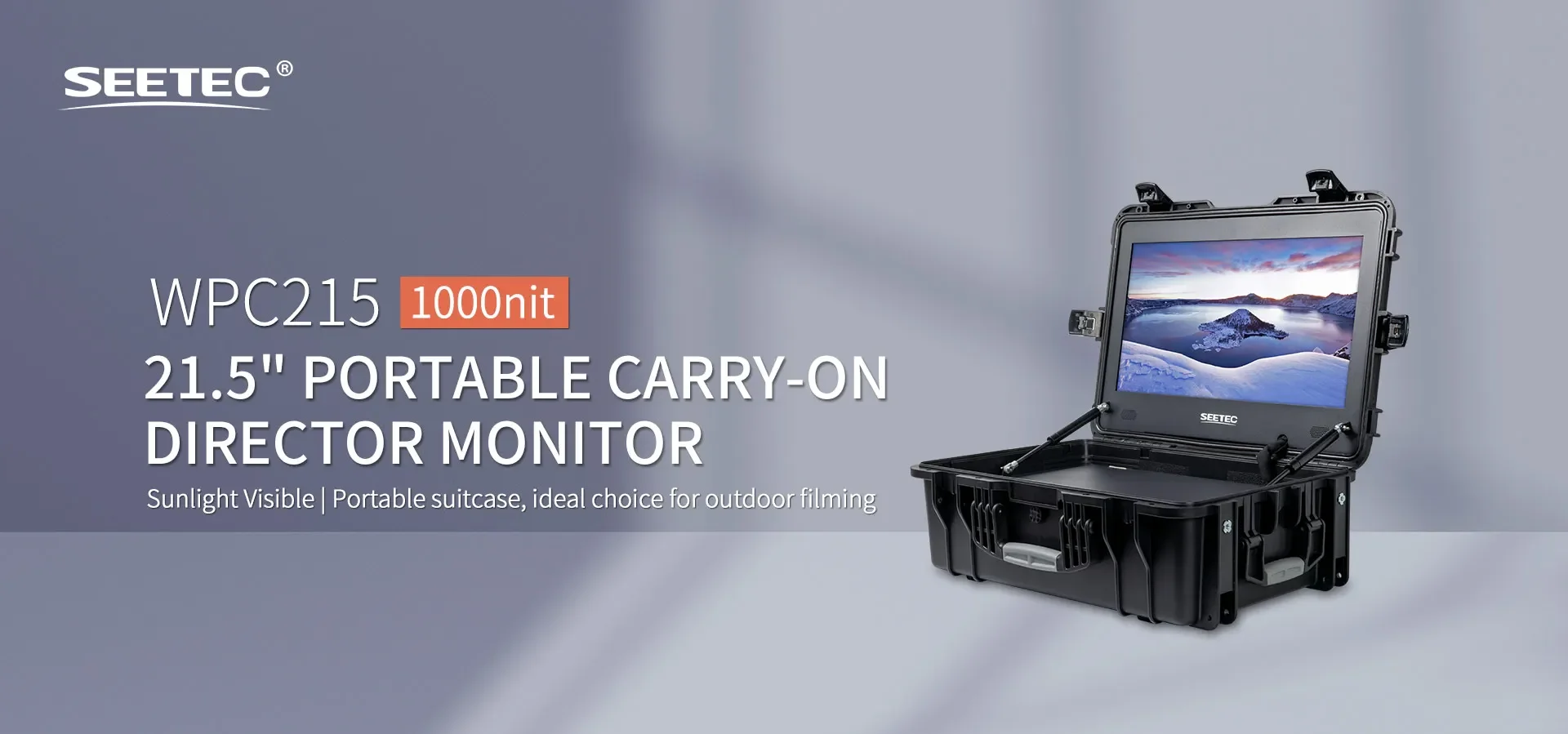 Description Picture 2 of itemSEETEC WPC215 21.5Inch Director Monitor Portable Carry-on 1000nit High Bright Full HD 1920x1080 Camera Photographic Professional