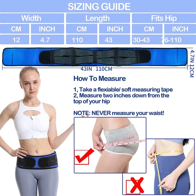 Sacroiliac Hip Belt for Men & Women  Alleviates Sciatic, Lower Back Pain, Provides SI Joint Pelvic Support Nerve Compression 4