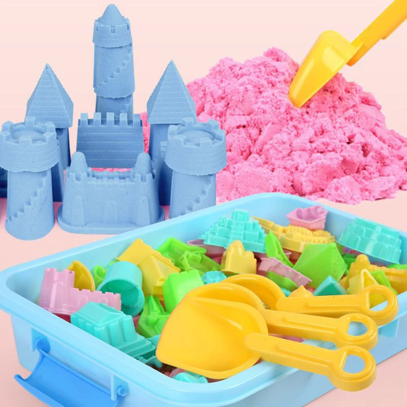 Slow-moving Sand Montessori Magic Water Slime Plasticine Clay Kit Dynamic Cloud Play for Kids 3-5-7-10 Years Children's Games 5