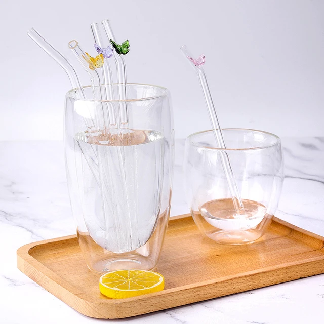 Borosilicate Glass Drinking Straws  Borosilicate Glass Cocktail Straw -  2pcs - Aliexpress