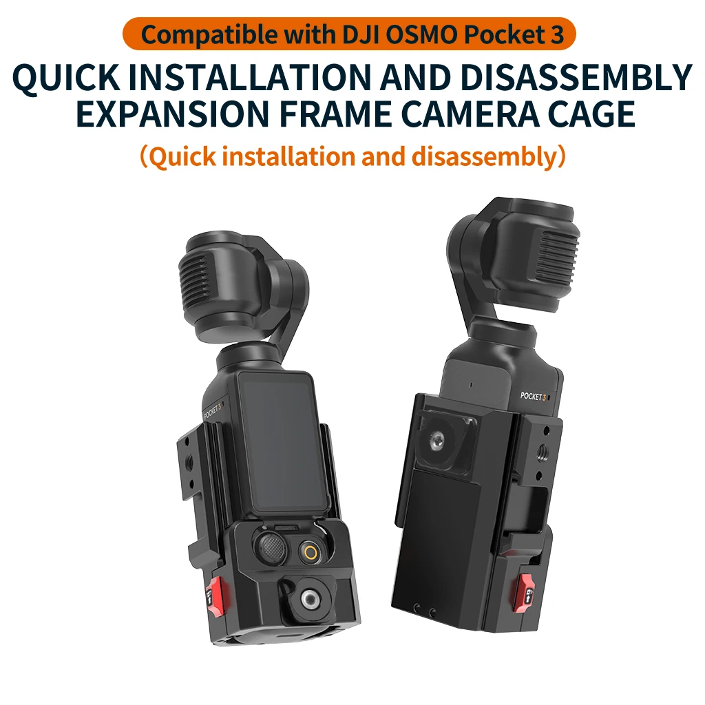 Pocket3 Expansion Adapter Protective Bezel Frame Handle Bracket