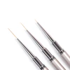 KADS 100% Pure Kolinsky Sable French Stripe Liner Brush for Manicure 3D Tips Ultra-thin Lines Grid Flower Drawing Pen Nail Tool 3
