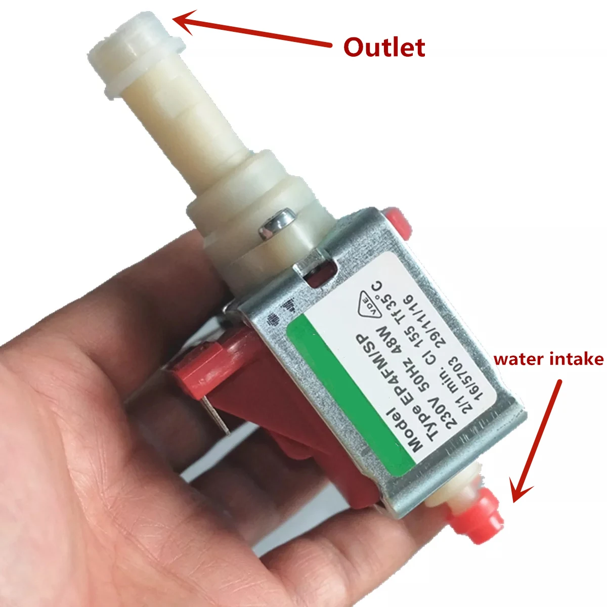 

Italy Imports Solenoid Pump Food Grade High Pressure Water Pump AC 220V 48W Coffee Machine Electromagnetic Pomp Washing Electric