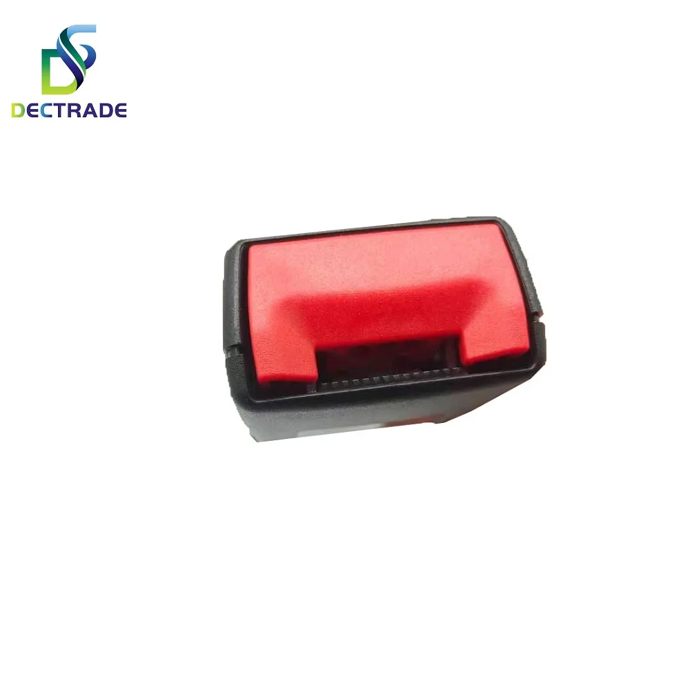 DECTRADE Safety Front Seat Belt Buckle Extender Clip Socket Plug w/ Warning Cable For Audi A6 C7 2012- 4GD 857 755 4GD857755