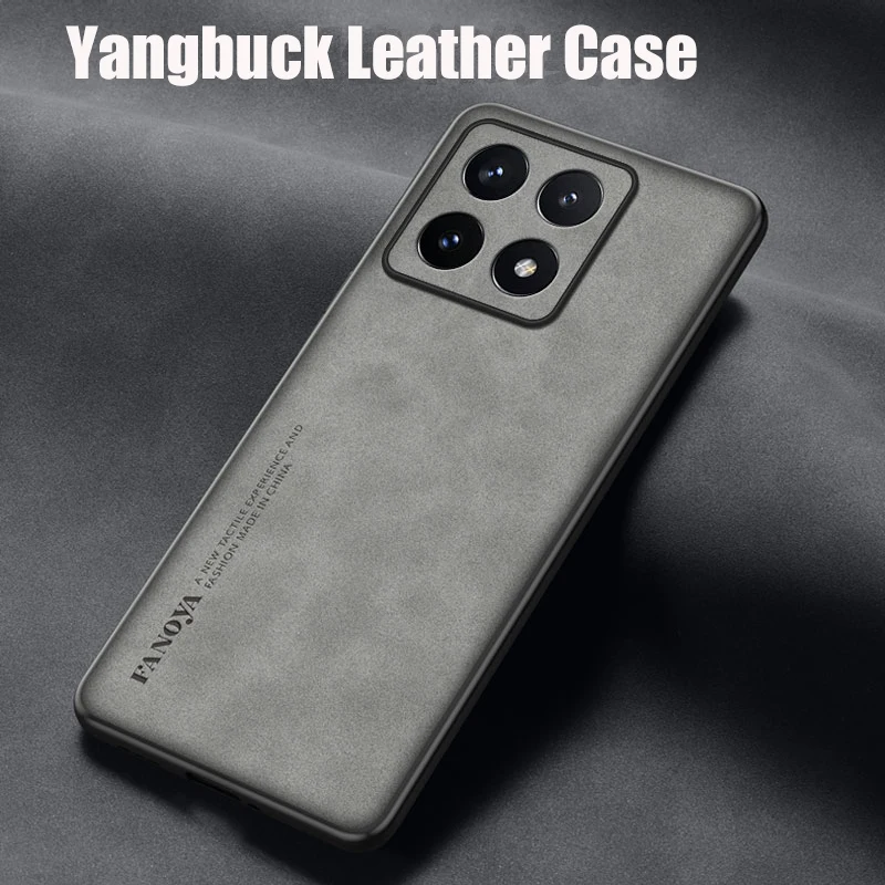 Leather TPU Soft Bumper Protective Phone Case with Lens Protection