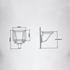 Stainless Steel Wall-mounted Shower Seats Folding Bath Chair Home Barrier-free Bathroom Chair Creative Porch Shoe Changing Chair 6