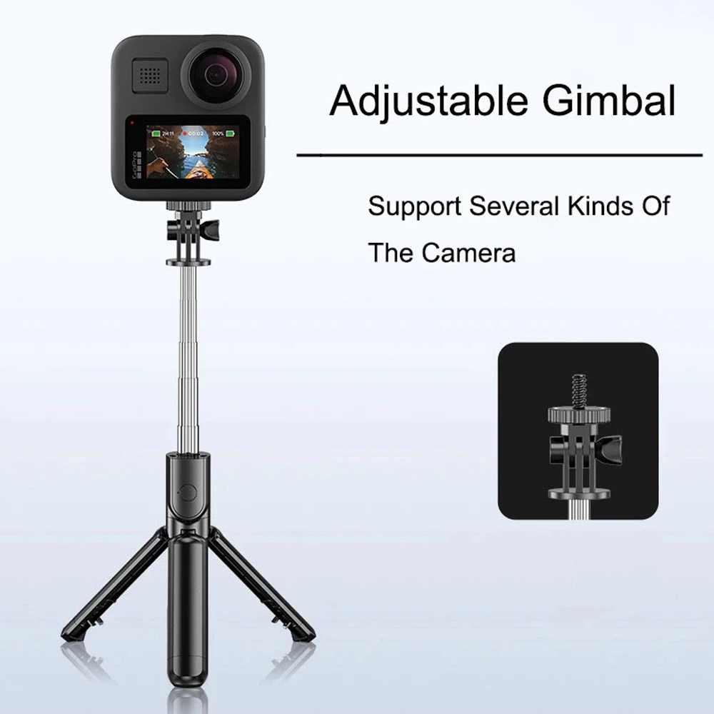sem Fio Bluetooth Selfie Vara com Obturador Remoto Suporte do Telefone Móvel Retrátil Portátil Multifuncional Tripé Novo - Image 6