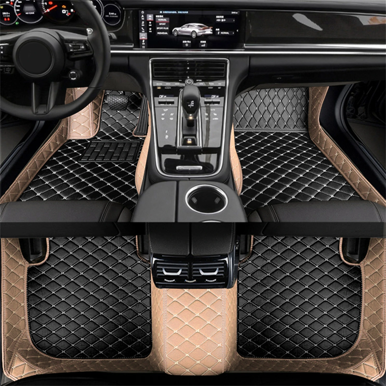 Car Floor Mat Ford Kuga-Mustang 2015-Equator Interior Accessories Artificial Leather car floor mats,floor mats