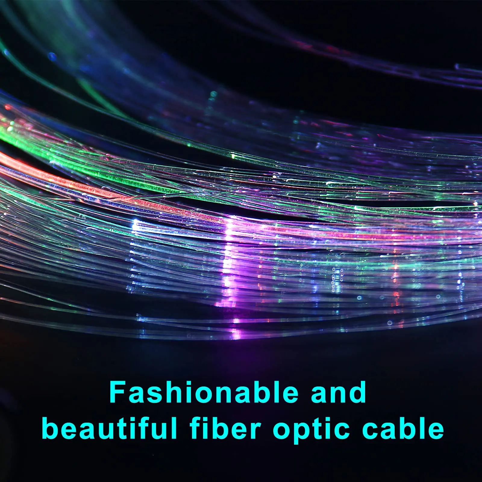 LED Fiber Optic Whip USB Rechargeable Optical Hand Rope Pixel Light-Up Whip Flow Toy Dance Music Party Lighting Show For Party