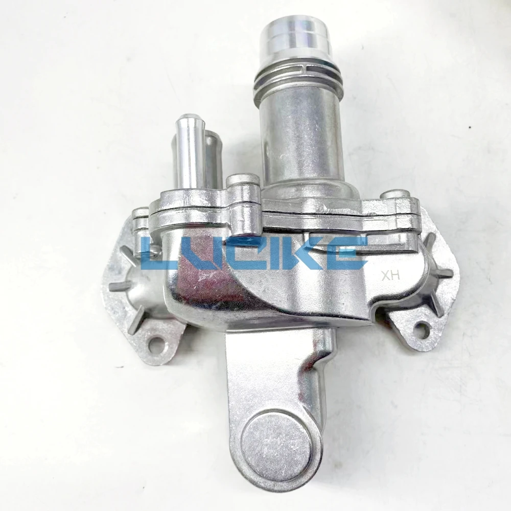 Aluminum Thermostat Housing Kit Flange Engine Cooling Kit Engine Coolant Thermostat For Land Range Rover Sport Discovery LR3 4 2.7 3.0 Diesel Jaguar XF Outlet Pipe LR073372