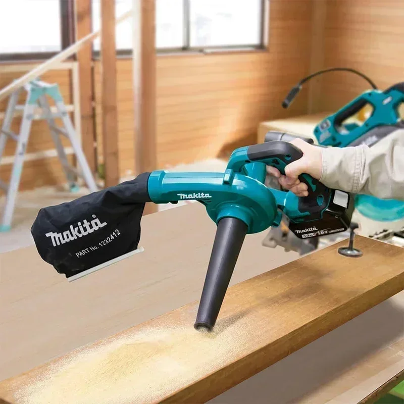 Makita 18V DUB185 Cordless Handheld Leaf Blower LXT Air Blower Dust Blowing Cleaning For Woodworking Garden Power Tools