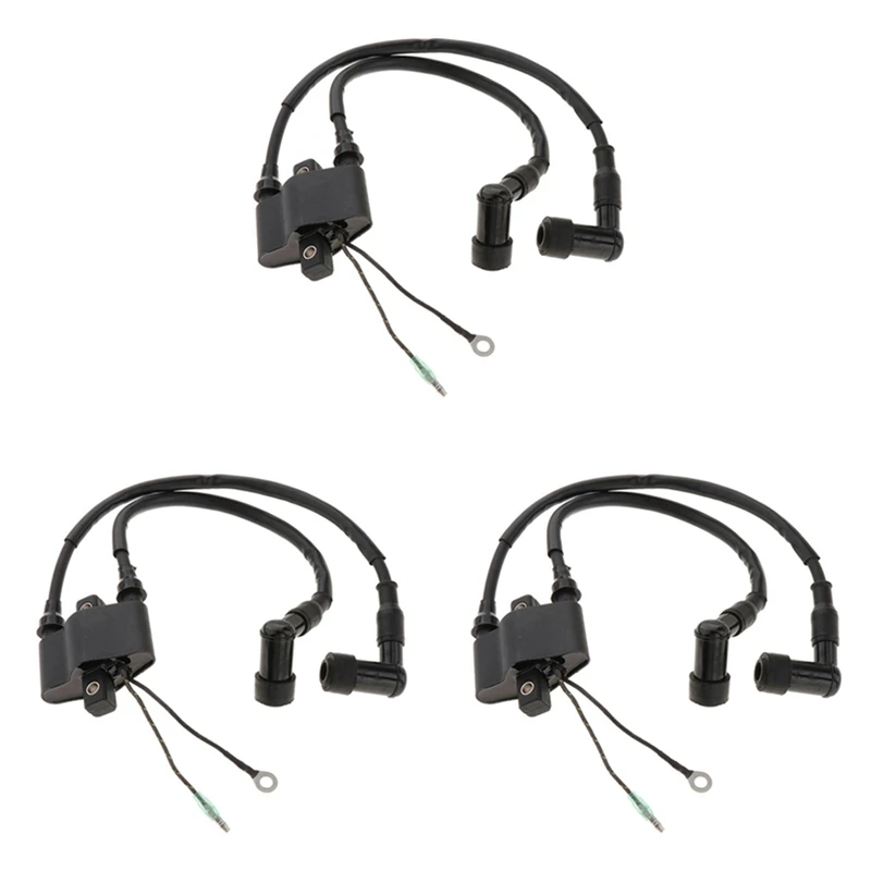 

3X Outboard Boat Motor Ignition Coil Parts 3G2-06040-4 803706A1 3G2-06040 3G2060404 For Tohatsu 9.9 15 18HP