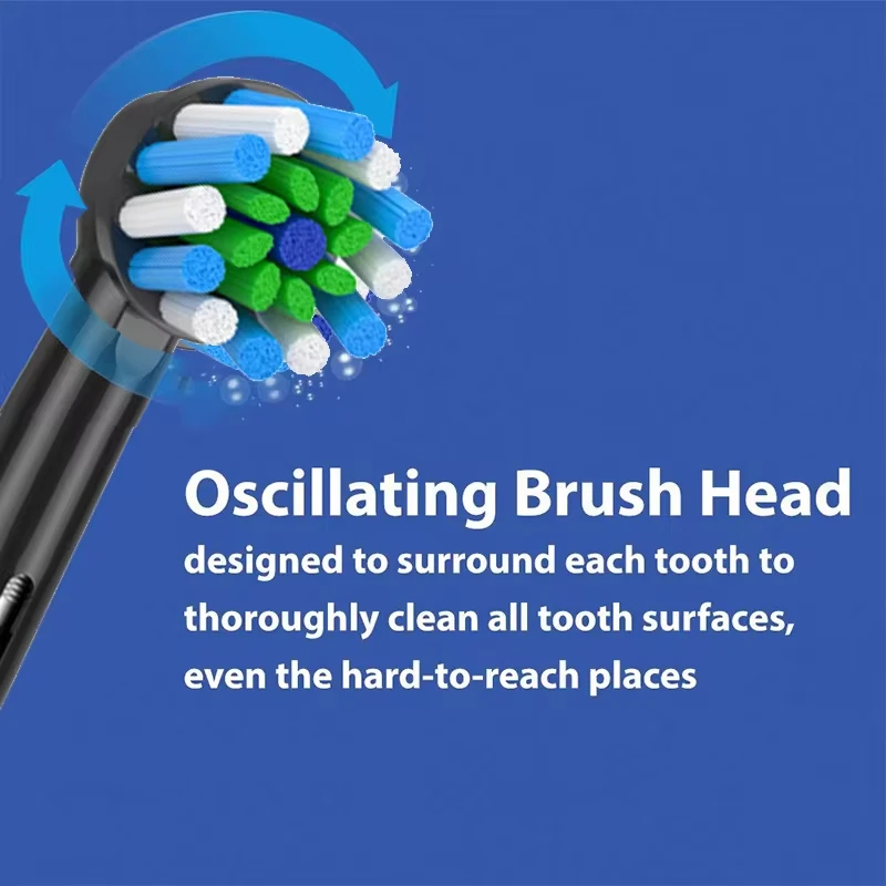 Replacement Toothbrush Heads 4pcs EB50 Cross Action Replacement Brush Heads For Oral B D12 D16 D100 3757 3709 pro3 pro1max electric toothbrush