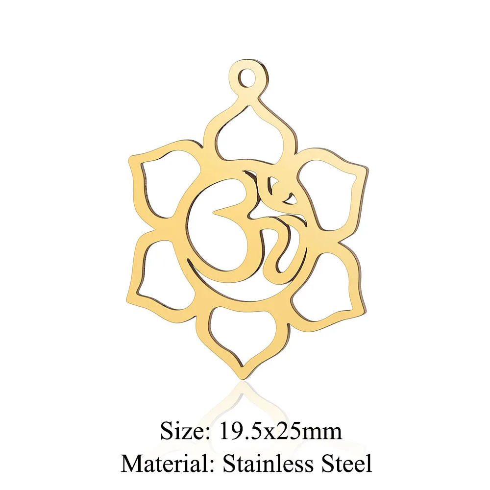 5pcs/lot Stainless Steel Geometry Circles Charms Pendants Wholesale Never  Tarnish Top Quality Bracelet Making Charms