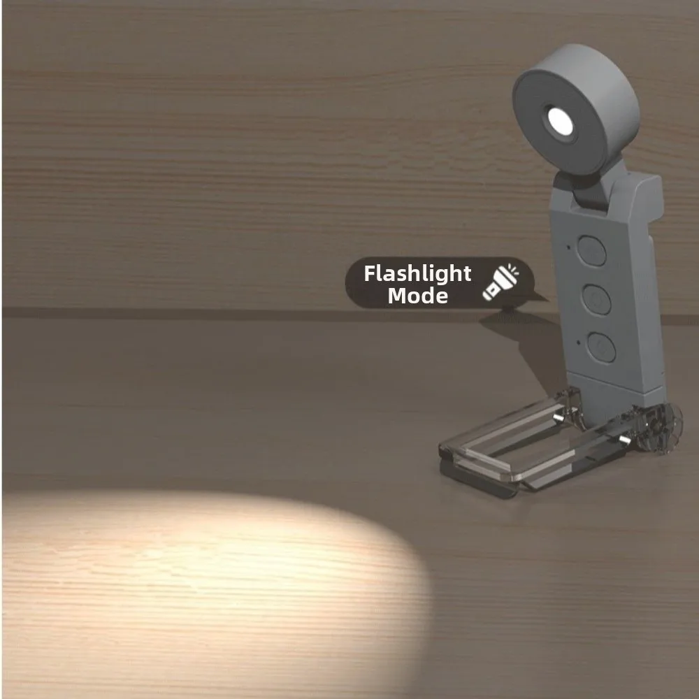 5 Colors LED Book Lights Clip-on/Stand 6 Levels Brightness Night Light Eye Protection USB Rechargeable Reading Lamp Night Use