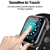 Protecteur d'écran pour Apple Watch 9 SE 8 7 6 3, accessoires en verre souple 9D HD, film complet iWatch série 44mm 40mm 42mm 38mm 45mm 41mm 5