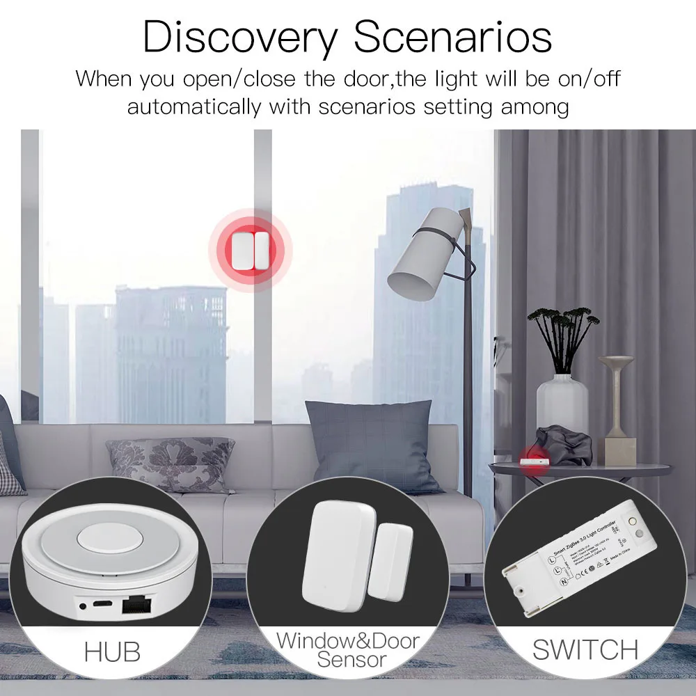 Tuya ZigBee Gateway Hub Wireless Wired Smart Home Center Bridge App Remote Control Subdevice Works with Google Home Alexa