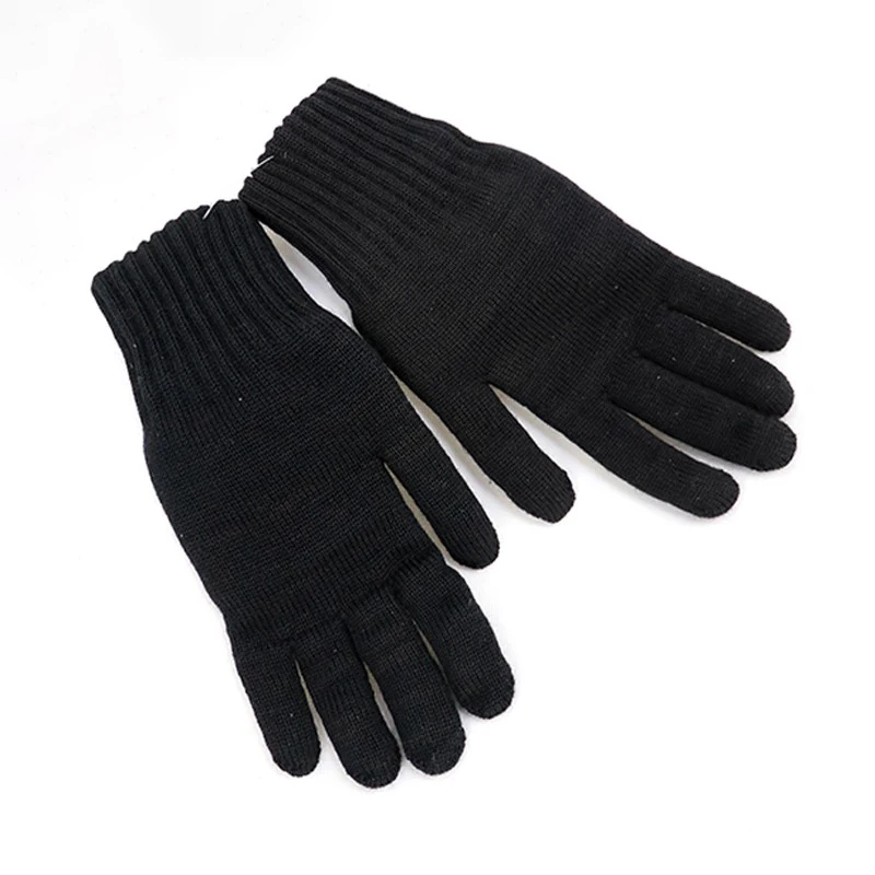 VKBO Black Double Layer Gloves Russian Original Tactical Air Soft Gloves Wool Blended Cold resistant Wool Green Man Stand