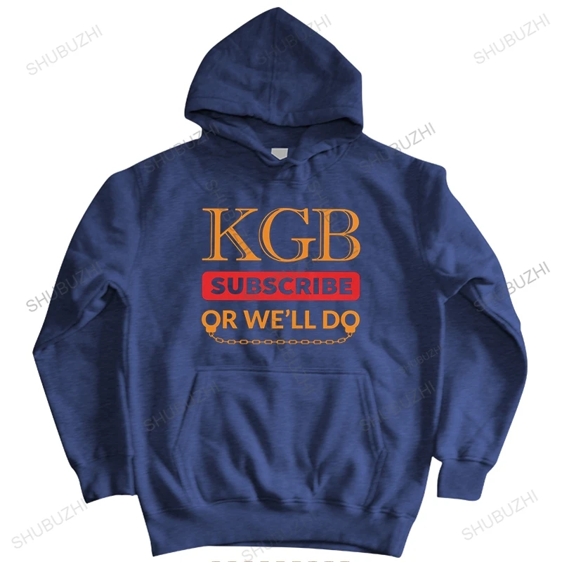 

Men's KGB hoodies Soft Cotton USSR Russia Communism hoody Subscribe Or we'll do hoodie Tops Casual hooded jacket Clothing