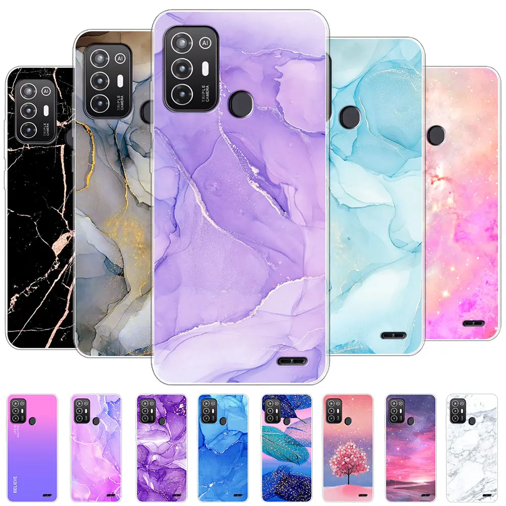 Per Zte Blade A52 Custodia Cover Fashion Clear Back Case Per Zte Blade A52 Lite Silicone Soft Bumper Zte A52 A52 Lite Fundas Coque