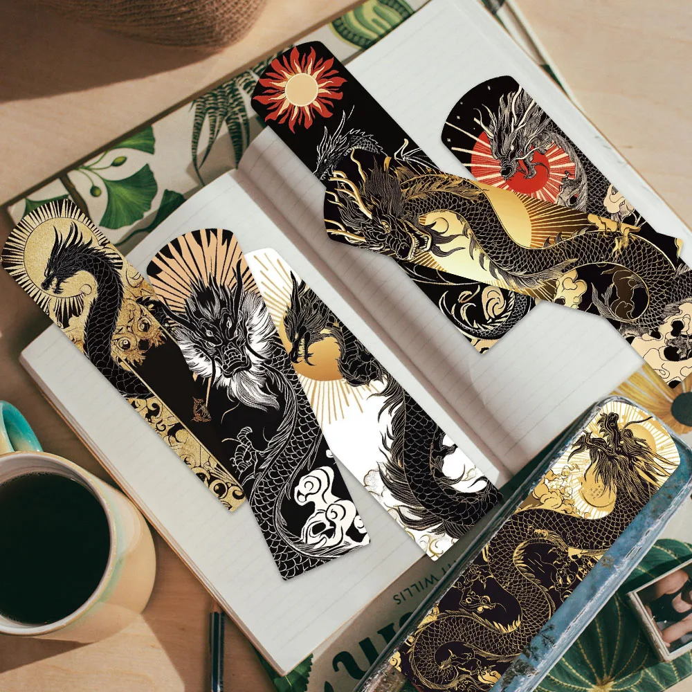 30 قطعة من الإشارات المرجعية الورقية للتنين الصيني...