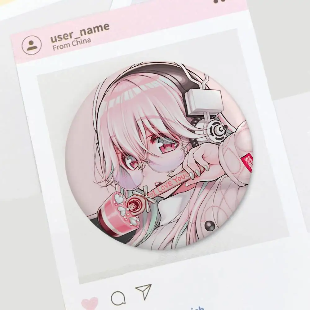 Cartoon S-Super S-Sonico Spaß Kreative Knopf Pins Broschen Schöne Abzeichen Für Kleidung Rucksäcke Gute Geschenke Für Kinder freunde – Detail 18