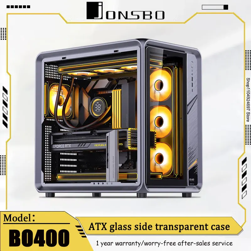 JONSBO BO400 ATX Aluminum Sea View Room Case Three-Sided