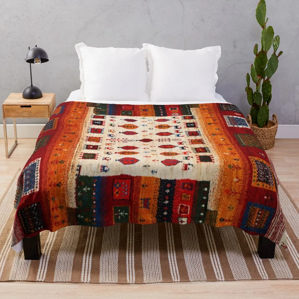 

Traditional Moroccan Bohemian Artwork by ARTERESTING Throw Blanket Furry Blanket