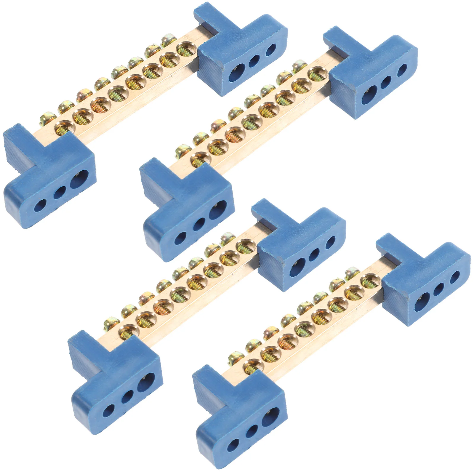 

4pcs Terminal Bus Bar 8 Holes Car Terminal Strip Distribution Terminal Block