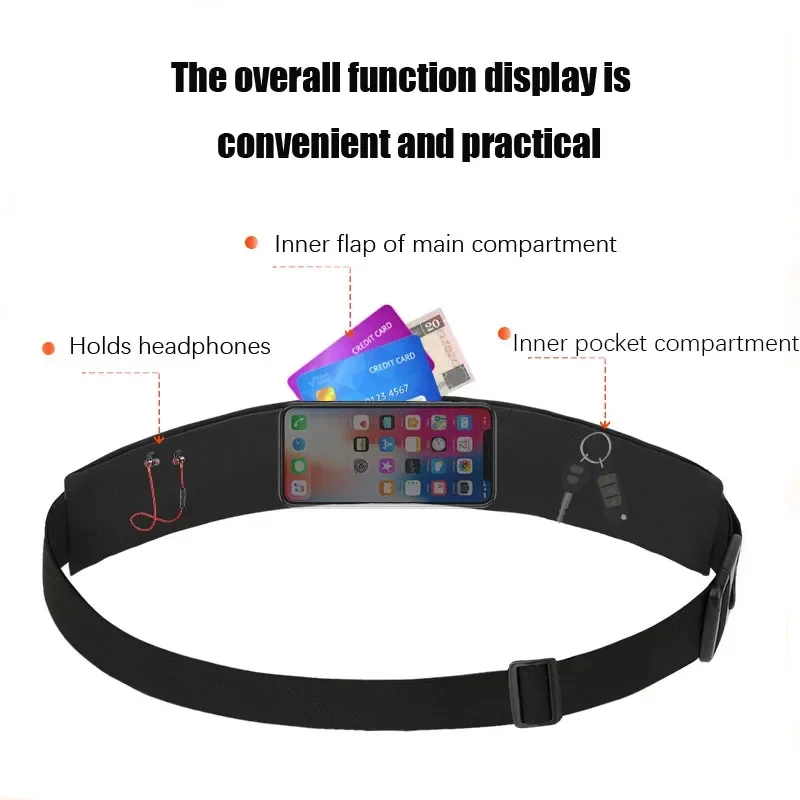 Waist running waist bag Women Sports Fitness Waterproof For Money Phone Holder Jogging Training Key Belt Bike Accessories Pouch Packs