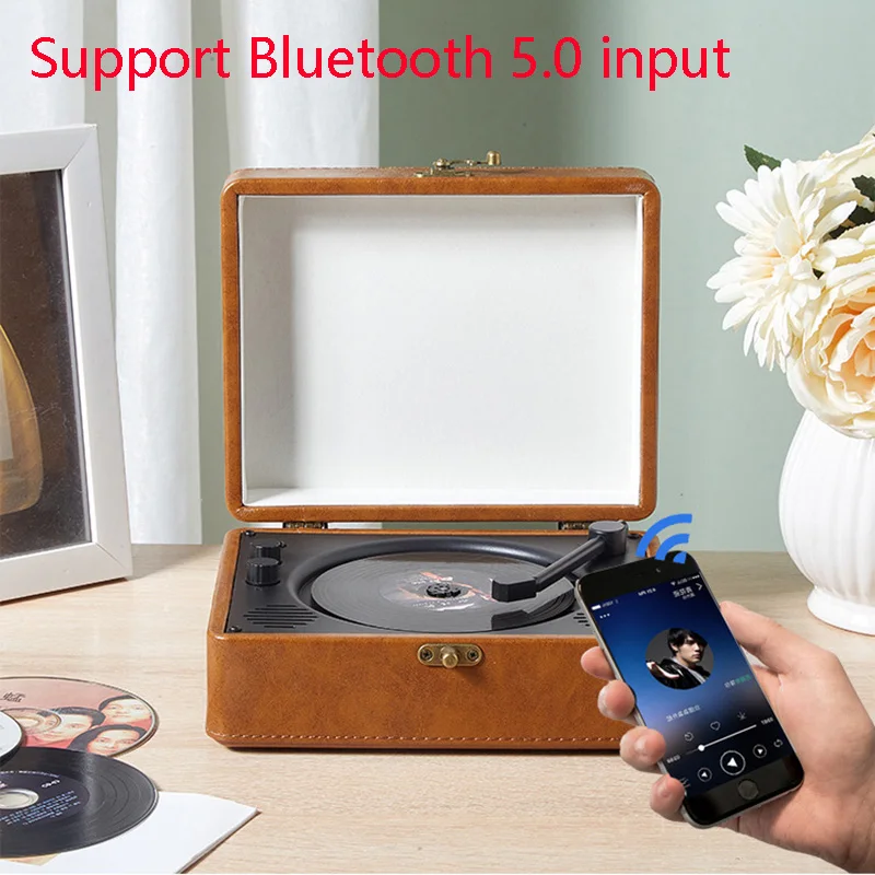 

High Quality Retro CD Player Professional Fever Portable Lossless Stereo CD Player Built-in Speaker Bluetooth USB Play CD Player