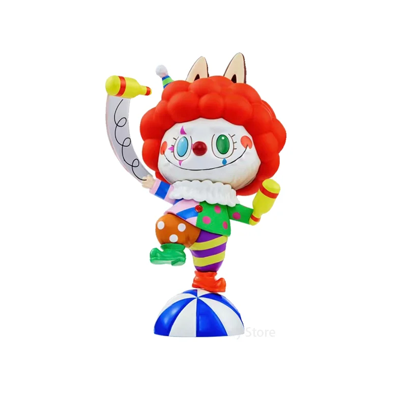 Popmart Labubu Clown Limited elevator Pvc Kawaii Action Anime