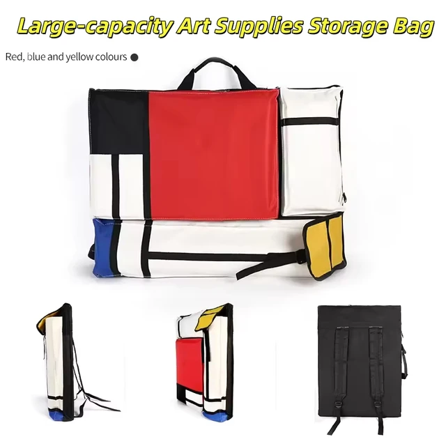 Large-Capacity Art Supplies Storage Bag Travel Sketching Bag Easel and Drawing Board Storage Toolkit 4K Backpack Handbag 1