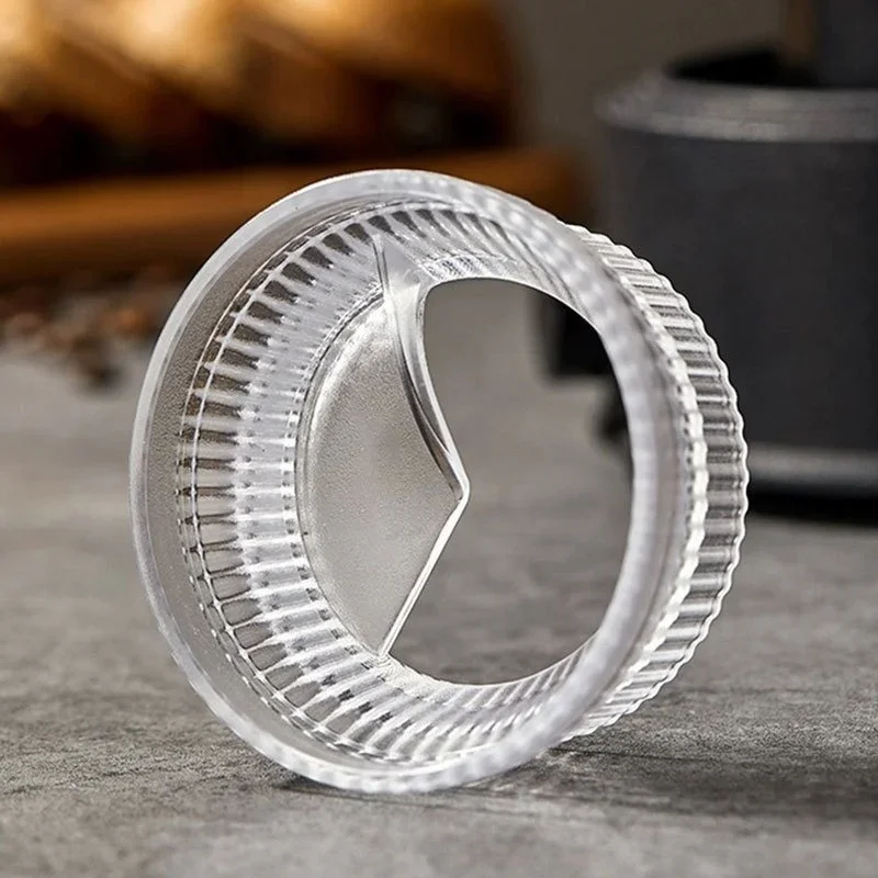 Description Picture 6 of item2/3/4/6 Cup Moka Pot Dispenser Rotating Powder Dosing Ring Round Anti-Flying Powder Coffee Distributor Leveler Espresso Tools