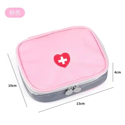 Compact Travel & Outdoor Medicine Bag - Portable First Aid & Pill Storage Pouch (Cute pink)