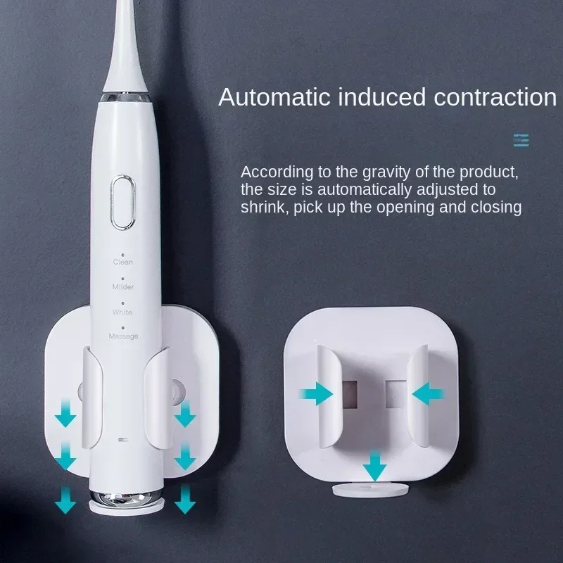 

1PC Non-punched Toothbrush Rack Hanger Wall Mount Storage Rack Couple Toothbrush Shelf Space Saving Bathroom Accessories