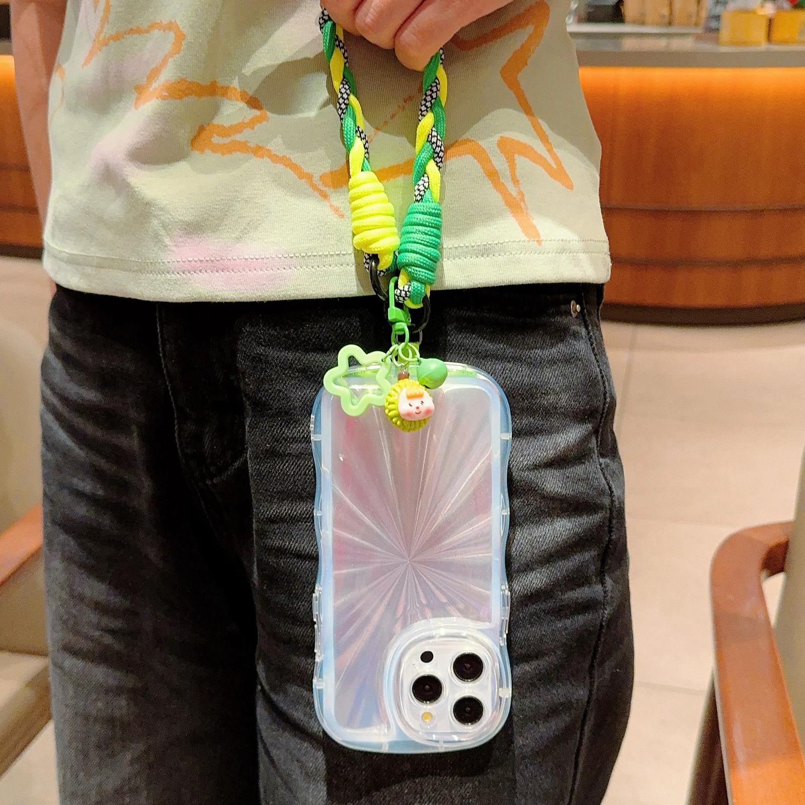 Creative Cartoon Hand-Woven Mobile Phone Lanyard Wrist Strap