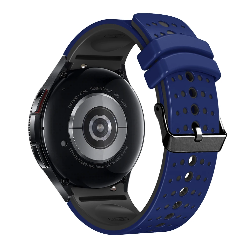 Breathable No-Gap Silicone Watch Strap