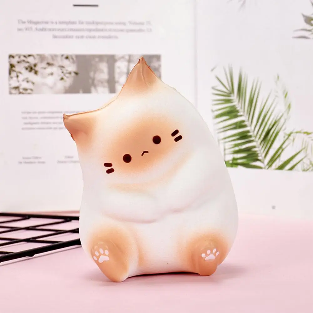 

Kawaii Cat Slow Rebound Decompression Toy Mini Squeeze Stretchy Animal Cat Healing Stress Fidget Vent Toys Funny Antistress Gift