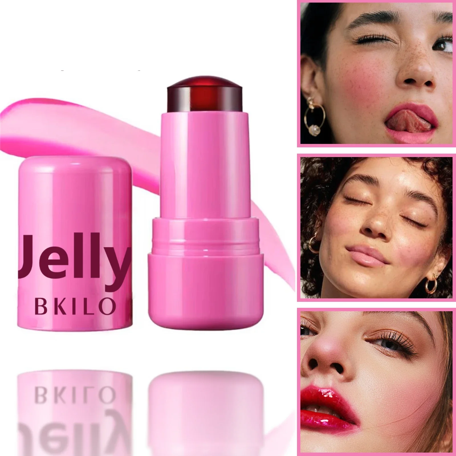 Original Milk Makeup Blush Stick Lip Tinted Cooling Water Jelly Tint Jelly Blush Stick Watercolor Multi-Use Matte Makeup blush stick