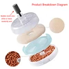 Round Aquarium Fish Tank Filter Transparent Biochemical Sponge Filter Aquarium Water biological Filter Submersible Water Pump 5