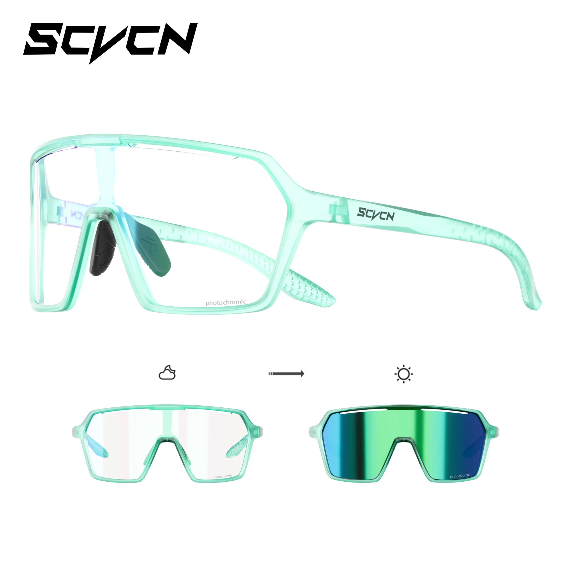 Photochromic UV400 Outdoor Sports Eyewear - Unisex Cycling, Running, and Hiking Sunglasses