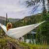 Portable Outdoor Garden Tourist Double Hammocks Travel Camping Leisure Sleeping Hanging Hammock Swing Nature Hike 4