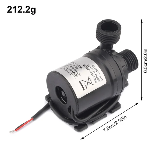 Pompa Per Raffreddamento A Liquido CPU - 800L/H, PWM, G1/4, Con RGB - Foto 3