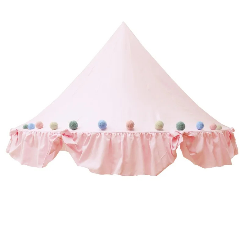 

Tent indoor princess game house wall hanging mosquito net bed mantle bedside hanging tent reading corner cotton tent Nordic