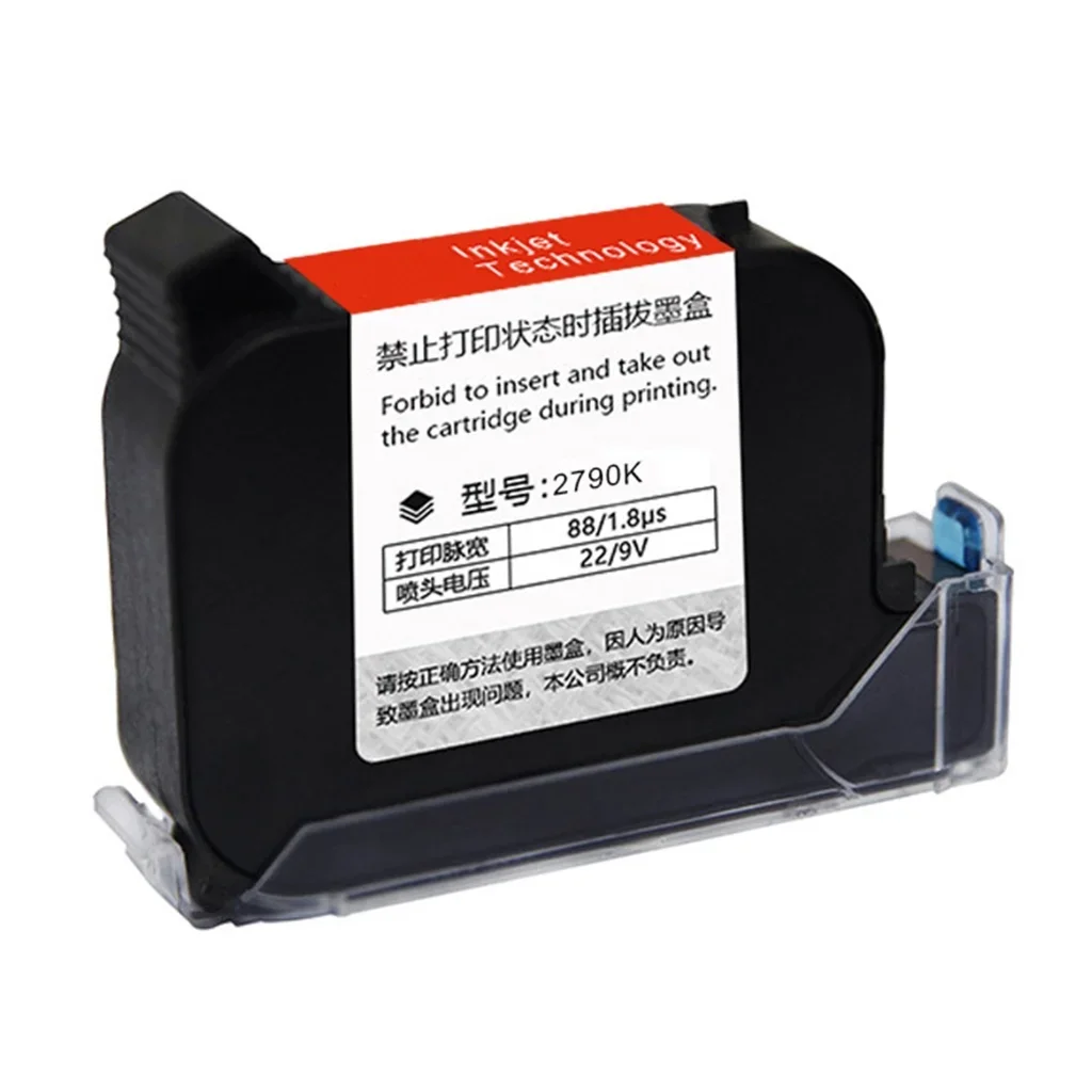 [1x JS12 JS10] 42ml 12.7mm Fast dry black sovent ink cartridge JS10M JS12M Replaced for TIJ2.5 Domino Handheld Printer