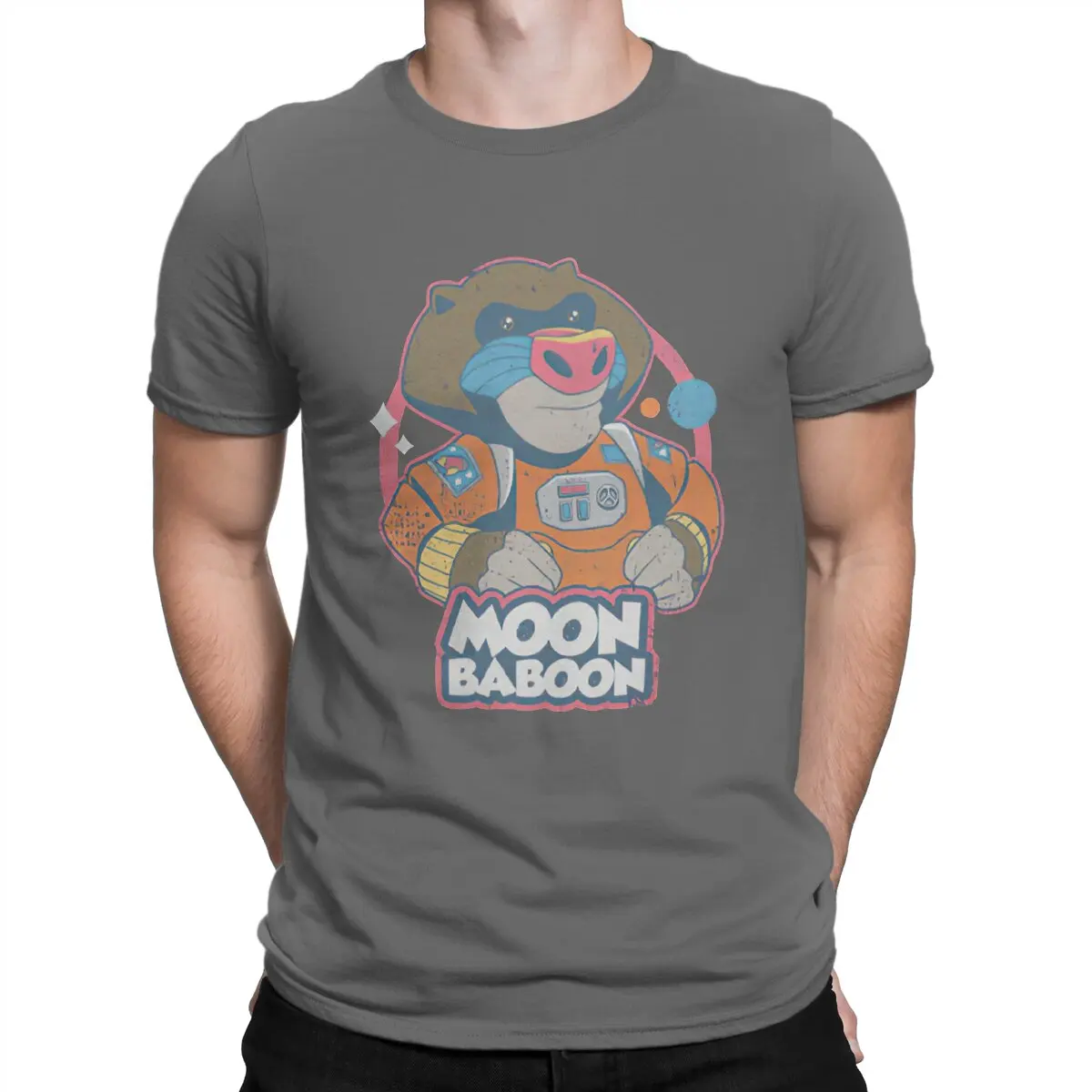 thumbnail image 1 of Camiseta de "It Takes Two", la más nueva para hombre, camiseta de cuello redondo con diseño de babuino lunar, ropa de regalo distintiva, ropa urbana., 1 of 7