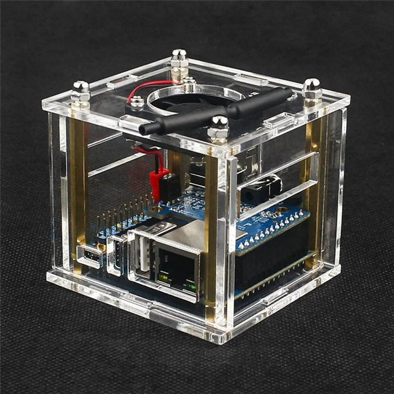 Hot sale Acrylic EnclosureMountable Expansion BoardFan CoolingTemperature Reduction with Fan with Heat Sink for Zero3