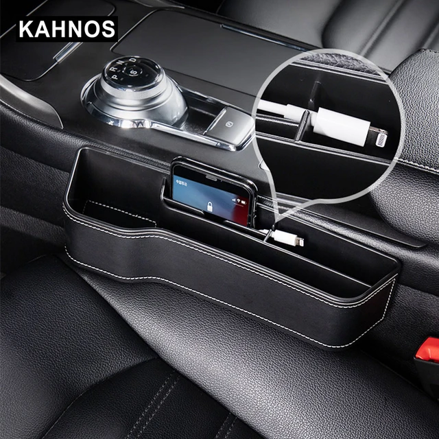 Auto Sitz Lücke Lagerung Box Multifunktions Auto Sitz Zentrale Steuerung  Lagerung Tasche Mit Tasse Halter Auto Innen Spalt Organizer - AliExpress